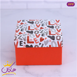 جعبه هدیه مربع ولنتاین کد 633/5