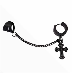 پیرسینگ گوش صلیب طرح زنجیر ای کد c31