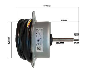 موتور فن 30 هزار 60 کندانسور مدیا YDK65-6F 