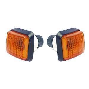چراغ راهنما رو گلگیر 405 و پارس نارنجی بدون لامپ بسته دو عددی کد AUTOLIGHT-157