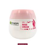 کرم مرطوب کننده عصاره گل رز گارنیر پوست خشک و حساس GARNIER ROSE CREAM|حجم 50 میل