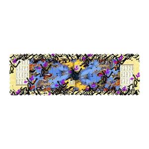 رانر مخمل مینیاتور شکارگاه و سیاه مشق