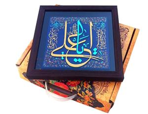 کتیبه نقش برجسته طرح یا علی علیه السلام کد ۱۲۴