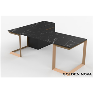 میز مدیریت ال هم سطح GOLDEN NOVA الوند سایز 220