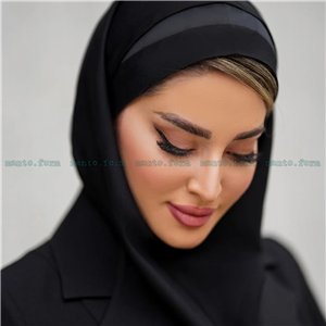 مقنعه اداری تل دار