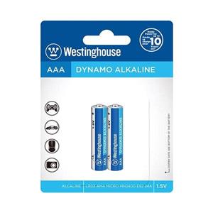 باتری نیم قلمی AAA آلکالاین دوتایی وستینگ هاوس West