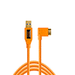 کابل یو اس بی  Tether Tools USB 3.0 Type-A Male to Micro-USB Right-Angle Male Cable ( Orange) CU61RT15 