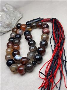 تسبیح 33 دانه عقیق سلیمانی کد 1485