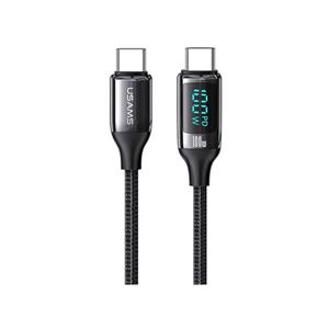 کابل شارژ دوسر تایپ سی ۱۰۰ وات 1.2 متری یوسامز USAMS Typ-C 100W Fast Charging Cable US-SJ546