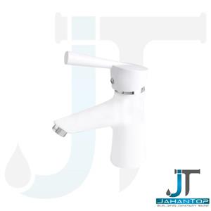 شیر روشویی آریانا مدل رویال سفید کروم