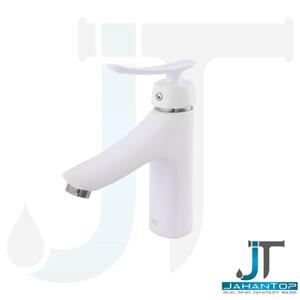 شیر روشویی آریانا مدل کارون سفید طلایی