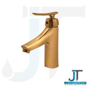 شیر روشویی آریانا مدل کارون طلایی مات