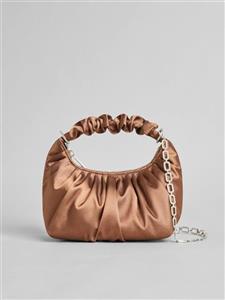 کیف قهوه ای بند نگینی برند اسپانیا برشکا کد 3959528