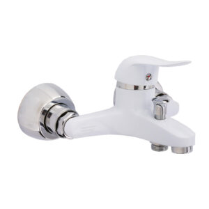 شیر دوش حمام سفید کروم اردکی