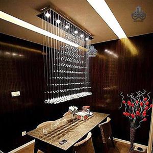 لوستر کریستالی لاینر طرح نگین