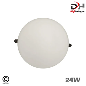 پنل توکار گرد 24 وات برتر تمام نور مدل صدف