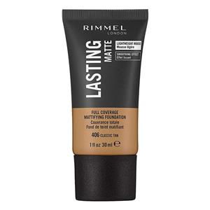 کرم پودر ریمل لاندن شماره ۴۰۴ بژ تیره، سِری لستینگ مت Rimmel London Lasting Matte Foundation, 404 Sun Beige