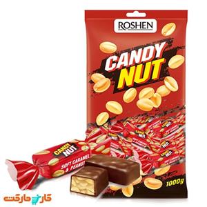 شکلات کارامل و تکه های بادام زمینی روشن 1 کیلویی Roshen Candy Nut 