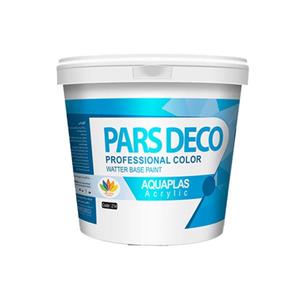رنگ اکریلیک پارس دکو آکواپلاس نیمه براق سفید 3.5 کیلویی کد 202