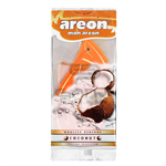 خوشبوکننده کارتی مخصوص خودرو آرئون Areon مدل Mon با رایحه Coconut