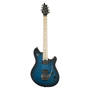 EVH Wolfgang WG Standard Quilt Top Baked Maple – Transparent Blue Burst