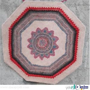 فرش نمدی هشت ضلعی سنتی
