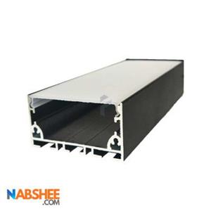 پروفیل نور خطی آلومینیومی 5 سانتی بدون لبه کد L50B مشکی