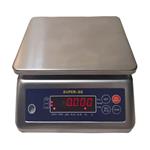 ترازو صنعتی ضد آب 30 کیلویی Super SSSUPER SS WATERPROOF FOOD SAFE BENCH SCALE 30kg