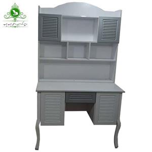 میز تحریر کتابخانه دار مدل خطی