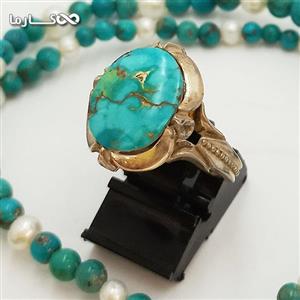 انگشتر فیروزه مردانه (کد 2008)