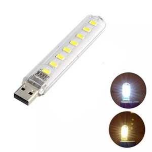 چراغ اضطراری USB LED با 8 ال ای دی مدل 8LED