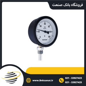 گیج دما پکنز ( PAKKENS ) ترکیه عمودی صفحه 10 سانتی متر