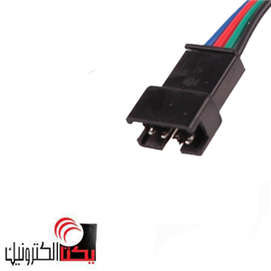 کانکتور SM بین راهی4پین نری سیم دار  15 سانتی (2.5 میلی متری )