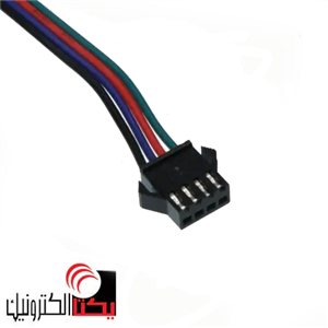 کانکتور SM بین راهی4پین مادگی سیم دار  15 سانتی (2.5 میلی متری )
