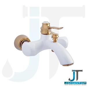 شیر حمام آریانا مدل پرنس سفید طلایی