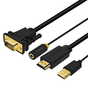 کابل تبدیل HDMI به VGA با ورودی برق برند Veggieg