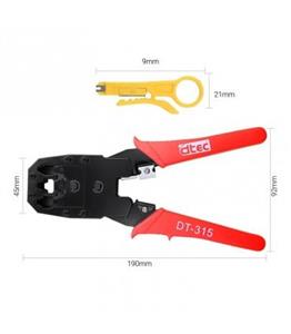 آچار پرس سرسوکت زن شبکه و تلفن DTEC مدل DT-315