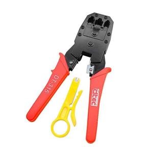 آچار پرس سرسوکت زن شبکه و تلفن DTEC مدل DT-315