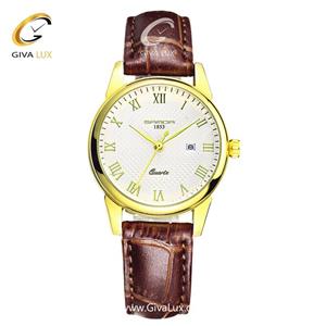 ساعت مچی بند چرمی قهوه ای زنانه ساندا مدل SANDA189