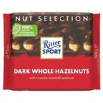 شکلات تلخ فندقی ریتر اسپرت Ritter Sport Dark Whole Hazelnut وزن ۱۰۰ گرم