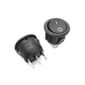کلید راکر گرد خیلی کوچک دو حالته 2 پین  KCD1-601S | فروش تکی