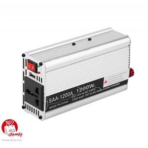 مبدل برق خودرو آلفا مدل 12V-TO-220V-1200W 