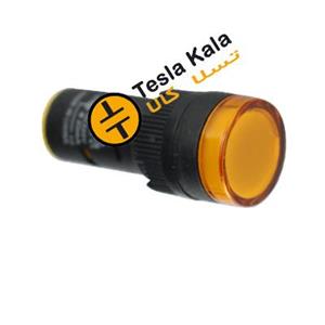 چراغ سیگنال تابلویی LED 22mm ولتاژ خاص ac-dc در رنگ زرد 