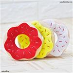 عروسک کنفی دونات مناسب سگ و گربه تک عدد رنگ تصادفی قطر ۱۳ کد ۷۱۳