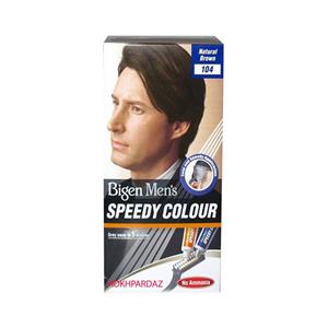 کیت رنگ مو بیگن سری Speedy Colour مدل Natural Brown | شماره 104