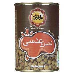 کنسرو عدسی بهروز 410 گرمی 