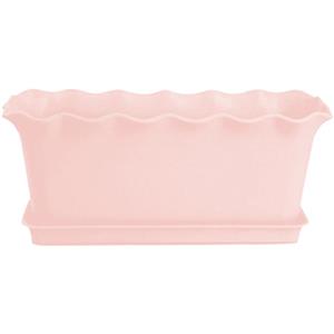 گلدان پلاستیکی مستطیل ساحل سایز 1 لیمون