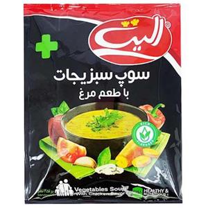 سوپ سبزیجات با طعم مرغ الیت 80 گرمی