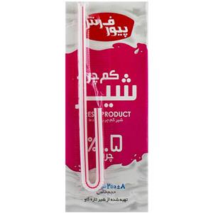 شیر کم چرب مدت دار پیور فرش 200 میلی لیتری