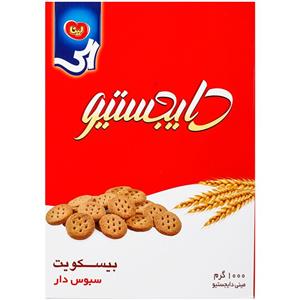 بیسکویت سبوس دار دایجستیو لینا 1 کیلوگرمی